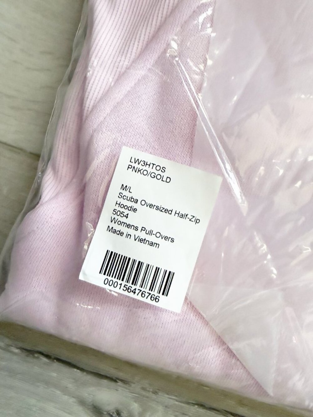 Lululemon - Pink Organza - Scuba Oversized Half-Zip Hoodie - Picture 5 of 5